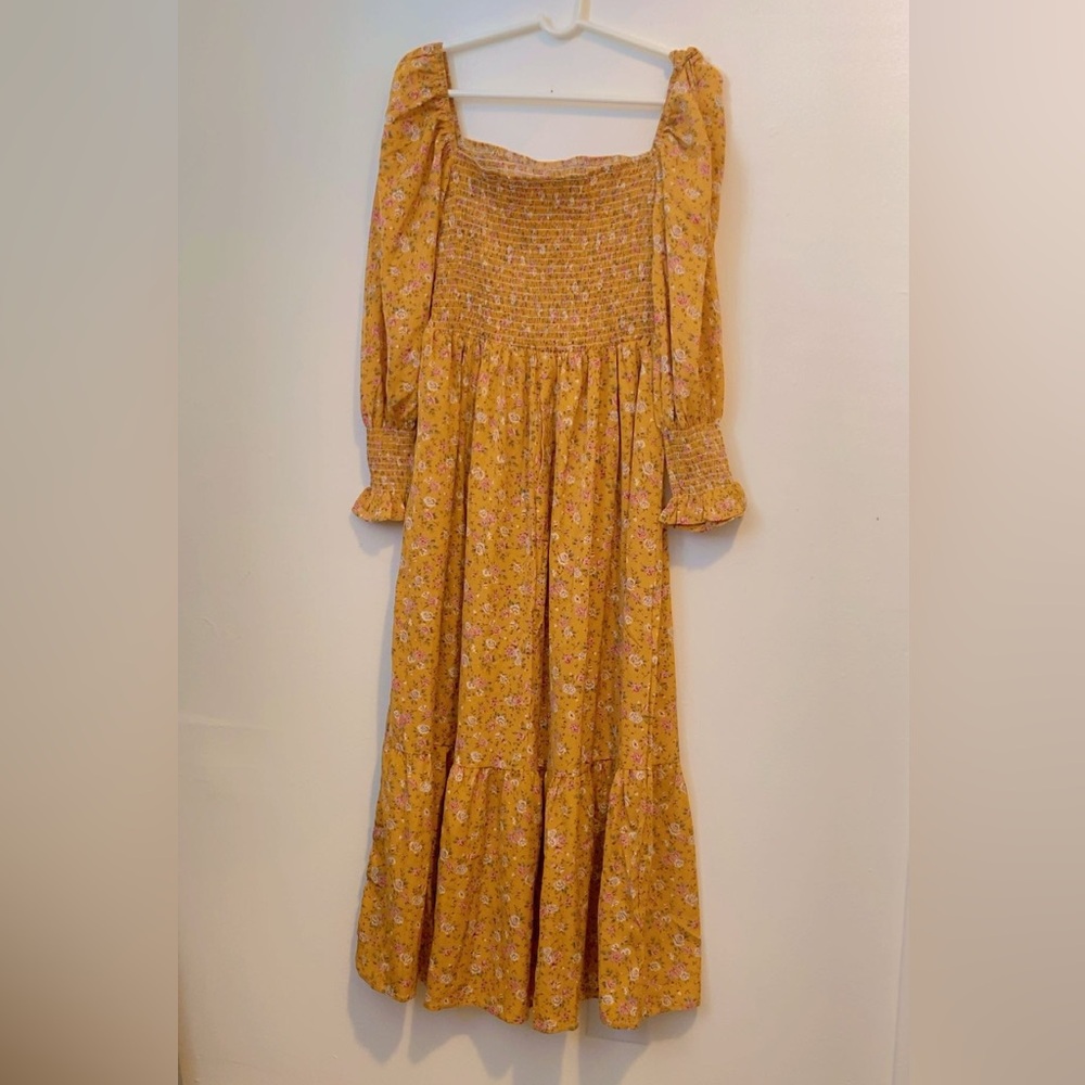 Floral Yellow Dress